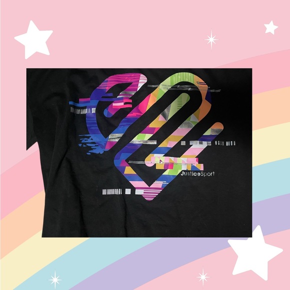 Justice Colorful Graphic Tee and Leggings Set - Picture 3 of 3